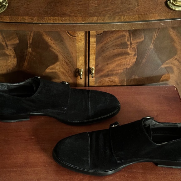 To Boot Suede Double Monk Strap Dress Shoes - Picture 6 of 8